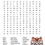 Baseball Word Search Free Printable | Summer Activities | Baseball   Free Printable Word Searches For Kids