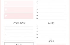 beautiful daily planners free printables planner pages free printable daily planner Beautiful Daily Planners - Free Printables | Planner Pages - Free Printable Daily Planner