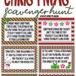 Best Ever Christmas Scavenger Hunt   Play Party Plan   Free Printable Christmas Treasure Hunt Clues