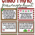 Best Ever Christmas Scavenger Hunt   Play Party Plan   Free Printable Treasure Hunt Games