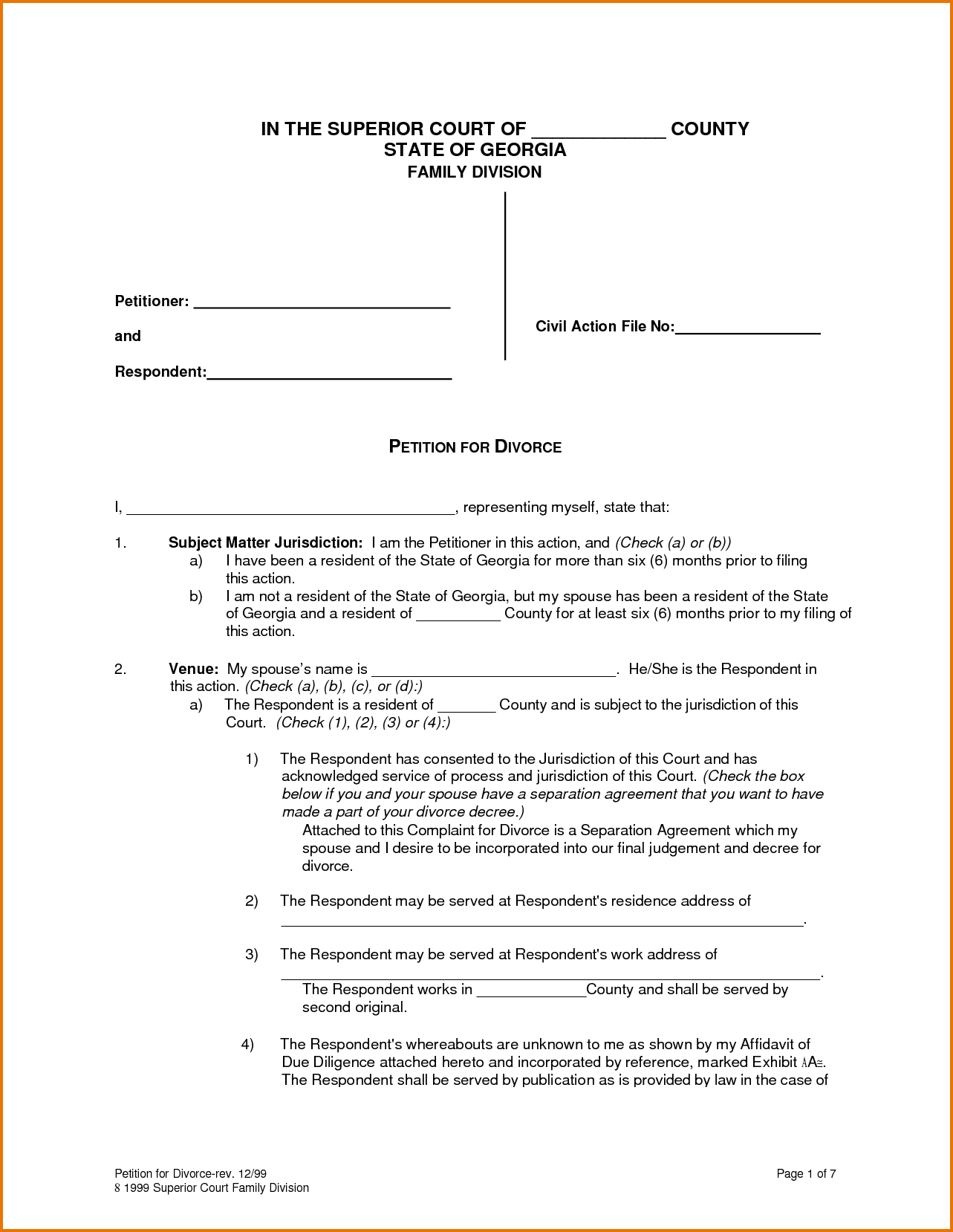 Best Photos Of Joke Divorce Papers Free Printable Fake  Forms - Free Printable Divorce Papers For North Carolina