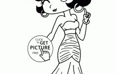 Betty Boop Coloring Pages For Kids, Printable Free – Free Printable Betty Boop