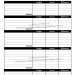 Bi Weekly Budget Planner With Software Plus Pdf Together Free   Free Printable Bi Weekly Budget Template