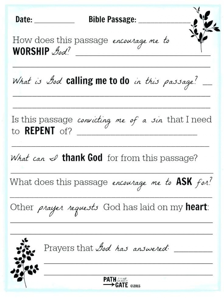 Bible Study Lesson Plan Template - Fivelab Intended For Free - Free Printable Bible Study Lessons For Adults