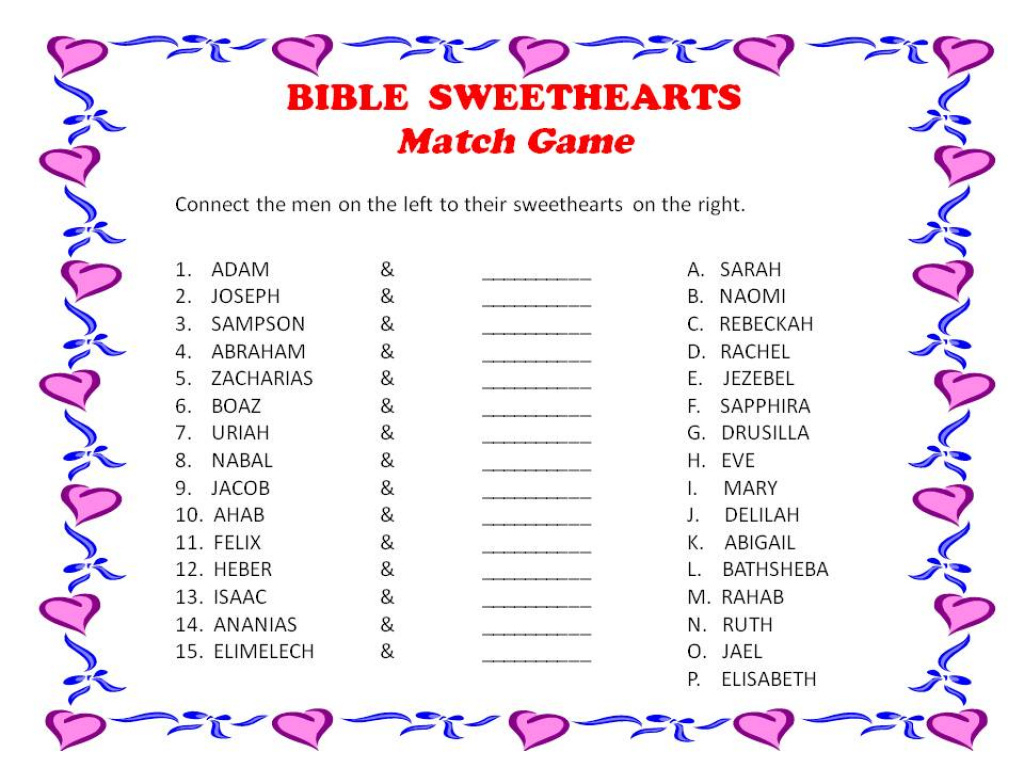 Simple Bible Games