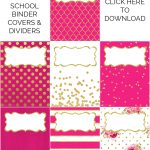 Binder Covers / Dividers Free Printables   Sarah Titus   Free Printable Dividers