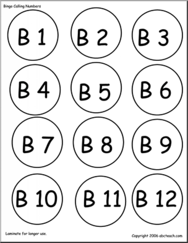 bingo numbers 1 75 caller printable