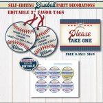 Birthday Baseball Favor Tags Free Printable | Www.topsimages   Free Printable Baseball Favor Tags