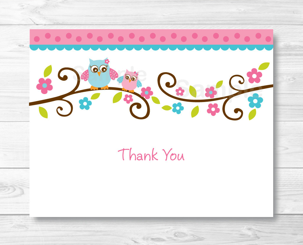 Birthday Card. Thank You Card Template For Baby Shower - Gfreemom - Free Printable Baby Shower Thank You Cards