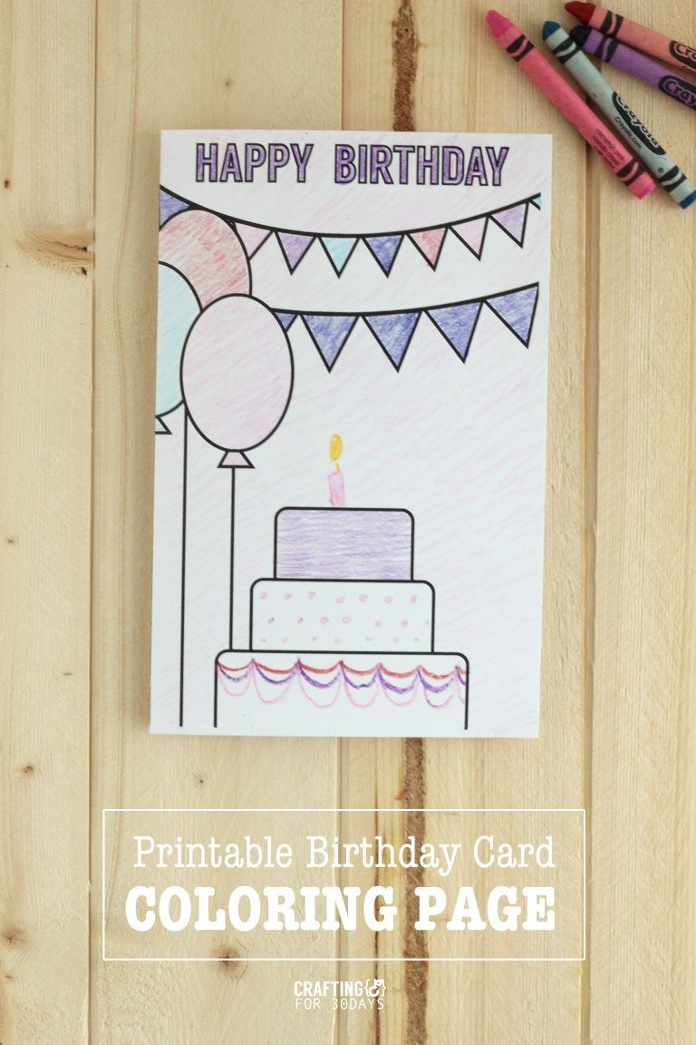 Birthday Coloring Pages | Printables | Pinterest | Coloring Birthday - Free Printable Birthday Cards For Mom