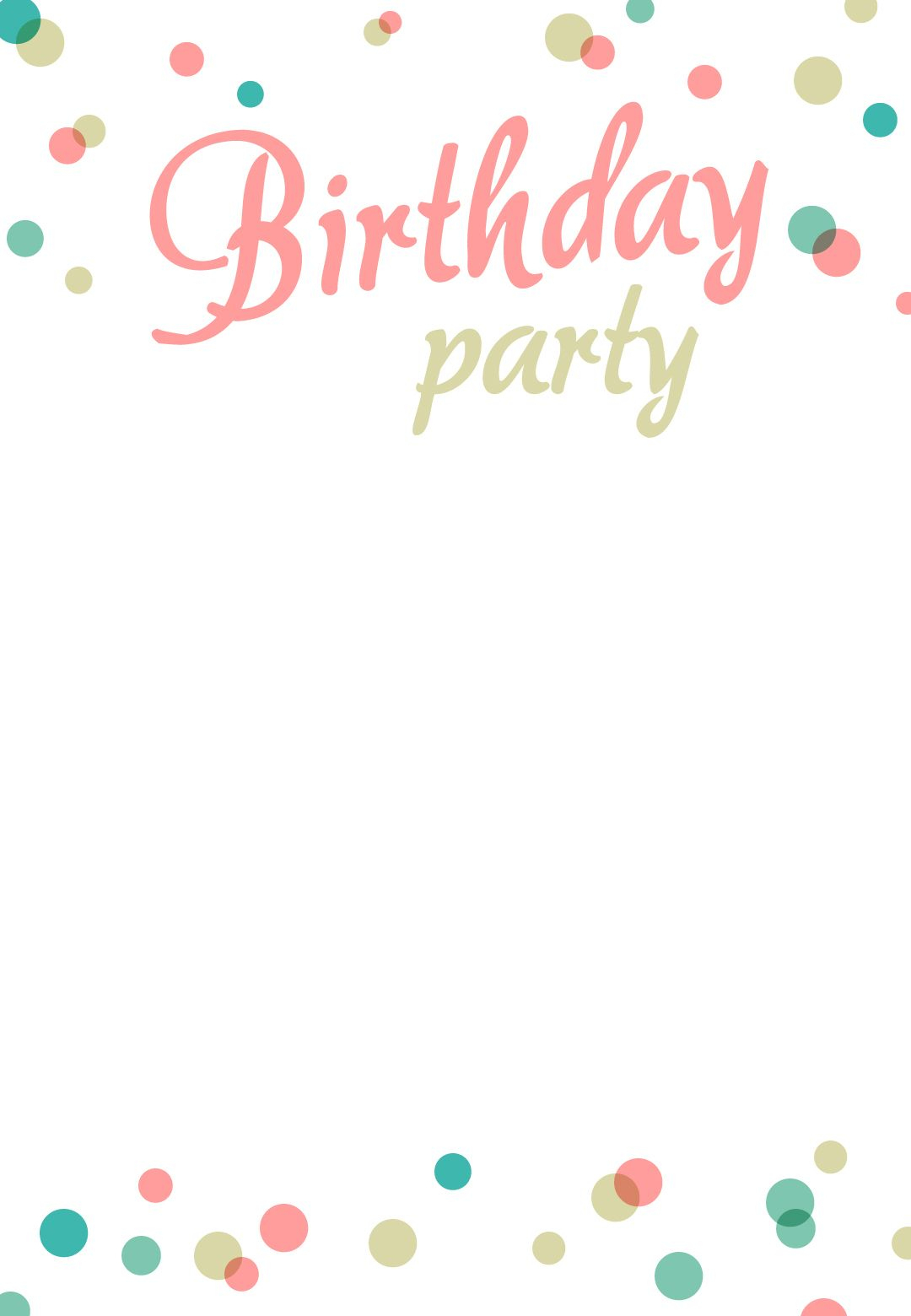 Birthday Party #invitation Free Printable | Addison&amp;#039;s 1St Birthday - Free Printable Birthday Invitation Templates