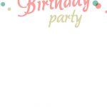 Birthday Party #invitation Free Printable | Addison's 1St Birthday   Free Printable Birthday Invitations