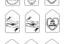 Black And White Christmas Gift Tags | Dezineappz - Christmas Gift Tags Free Printable Black And White