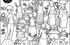 Black And White Printable Paper Dolls. Marisole Monday &amp; Friends - Free Printable Paper Dolls Black And White