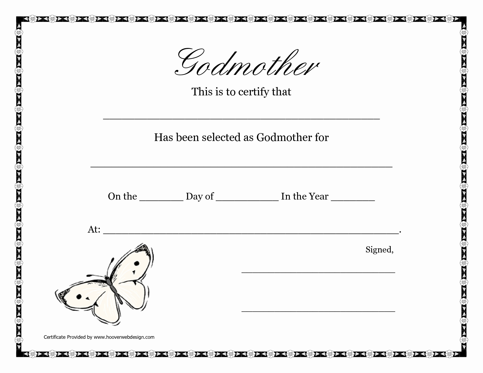 Blank Adoption Certificate Template Elegant Free Printable Godparent - Free Printable Adoption Certificate