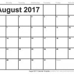 Blank August 2017 Calendar | August 2017 Calendar | June Calendar   Free Printable August 2017