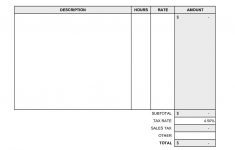 Blank Billing Invoice | Scope Of Work Template | Organization - Free Printable Invoice Forms
