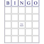 Blank Bingo Template Word – Thefreedl – Free Printable Blank Bingo Cards