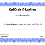 Blank Certificate Templates Of Excellence | Kiddo Shelter | Šįyyy   Free Printable Blank Certificate Templates