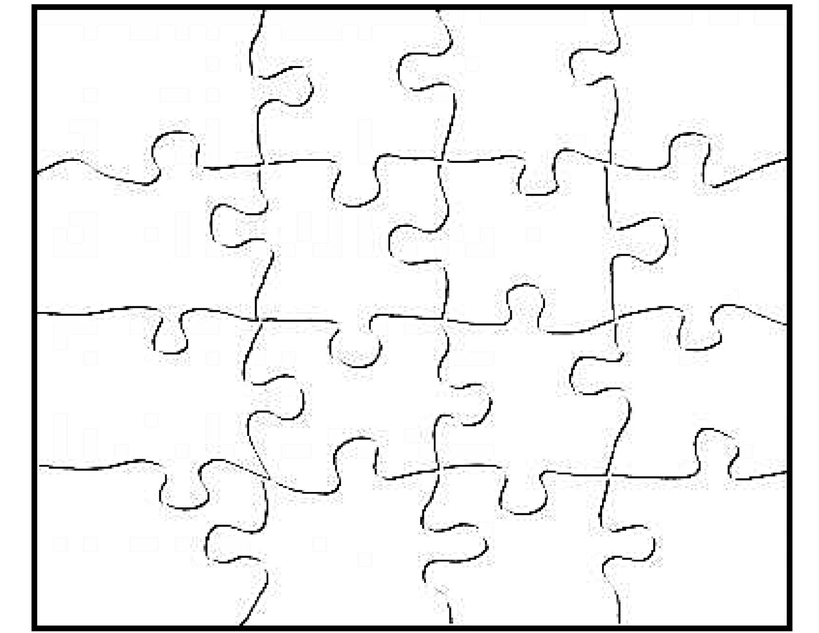 Blank Jigsaw Puzzle Pieces Template | Templates | Pinterest | Puzzle - Free Printable Blank Puzzle Pieces