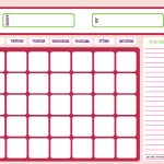 Blank Month Calendar   Pinks   Free Printable Downloads From   Free Printable Charts And Lists