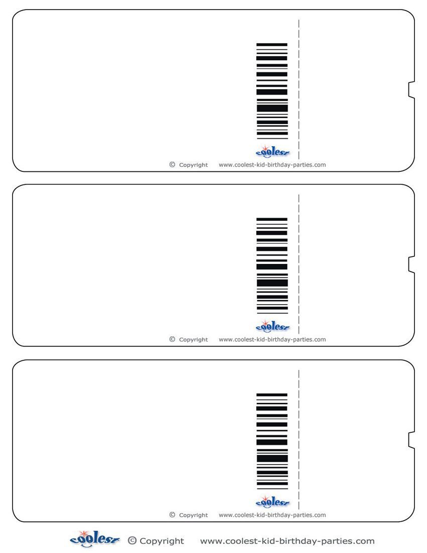 Blank Printable Airplane Boarding Pass Invitations - Coolest Free - Free Printable Airplane Template