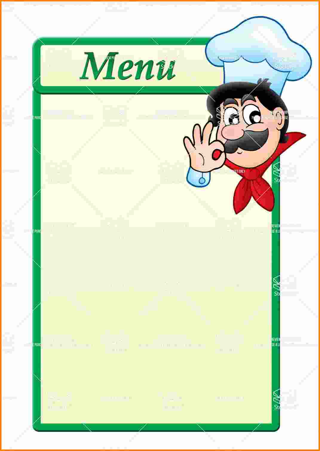 Blank Restaurant Menu | Best Template &amp;amp; Design Images Free Printable - Design A Menu For Free Printable