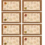 Bnute Productions: Free Printable Autumn Place Cards Perfect For   Free Printable Thanksgiving Place Cards To Color