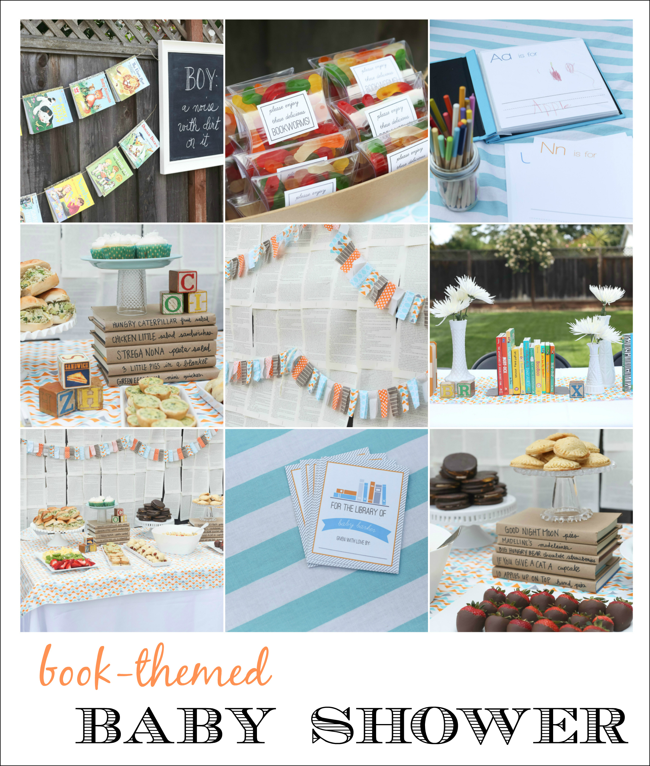 Book Baby Shower (And Free Printables!) - Free Printable Book Themed Baby Shower Invitations