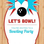Bowling Party – Free Printable Birthday Invitation Template – Free Printable Birthday Invitations With Pictures