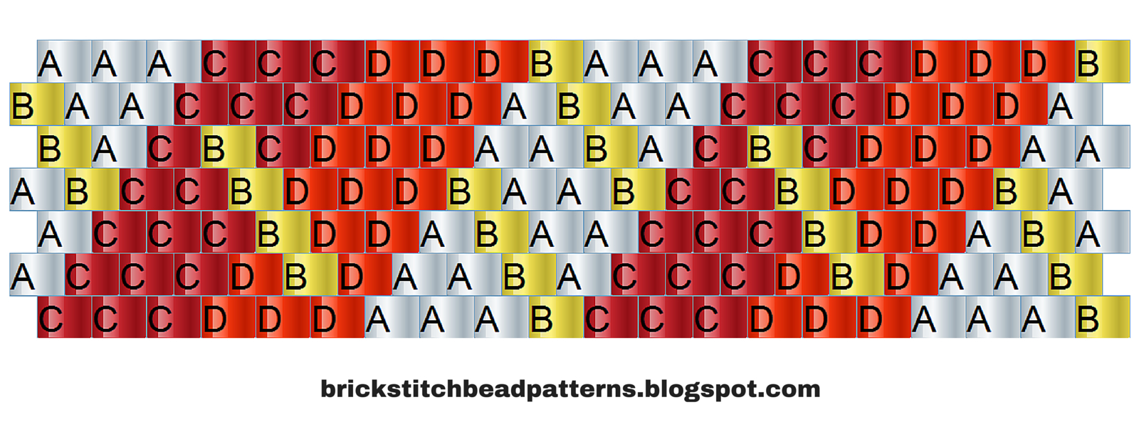 Brick Stitch Bead Patterns Journal: #10 Free Brick Stitch Pony Bead - Pony Bead Patterns Free Printable