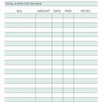 Budget Planner Planner Worksheet Monthly Bills Template Free   Free Printable Budget Planner