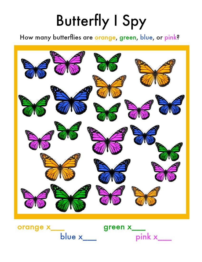 Butterfly I Spy Game | Diy, Crafts, Printables And Recipes - Free Printable I Spy Puzzles