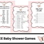 Butterfly Theme Baby Shower Free Printable Baby Shower Games Baby   Free Printable Baby Shower Game What&#039;s In Your Purse
