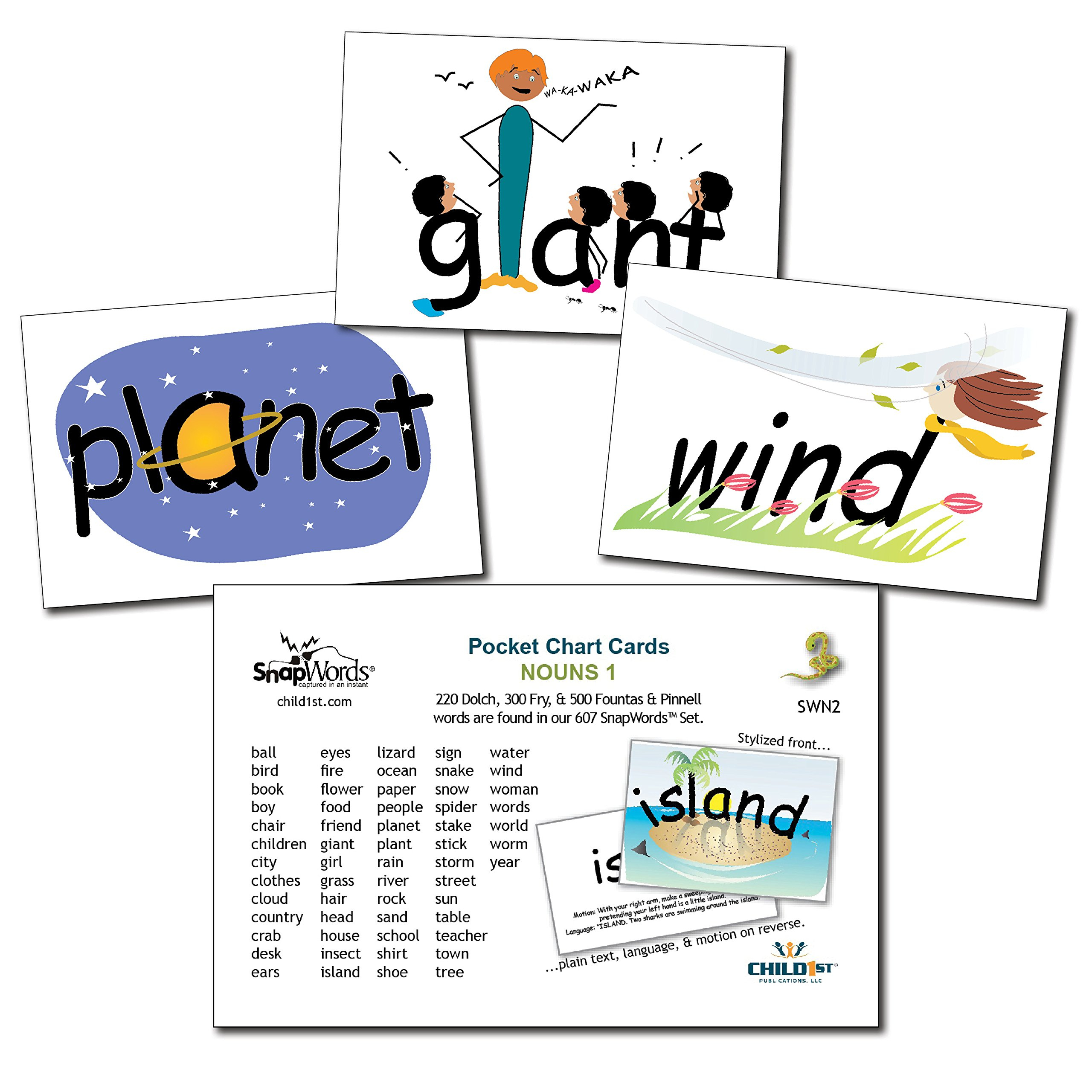Buy Snapwords® Nouns 1 Pocket Chart Sight Word Cards In Cheap Price - Free Printable Snapwords