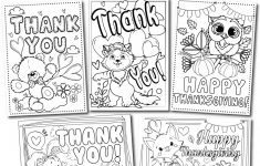 Calm Kids At Thanksgiving? Here's A Simple Exercise And Project - Free Printable Color Your Own Cards