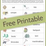 Camping Charades Game For Kids   Free Printable | Camping | Games   Free Printable Camping Games