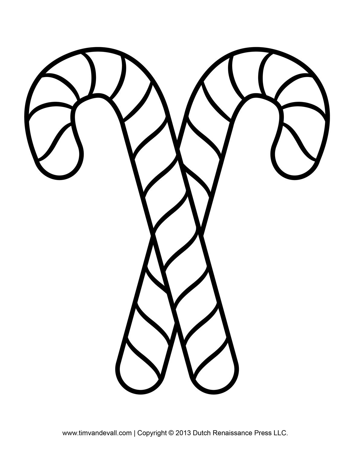 Candy Cane Outline - Homesecurityla - Free Candy Cane Template Printable