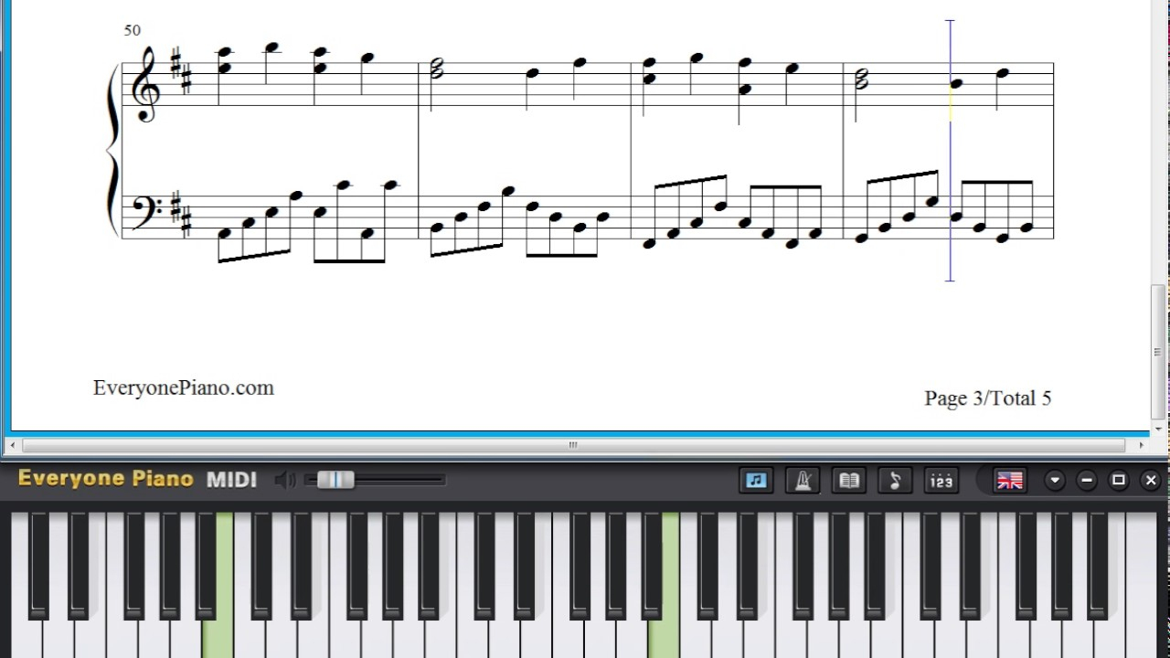 Canon In D-Johann Pachelbel-Free Piano Sheet Music - Youtube - Canon In D Piano Sheet Music Free Printable