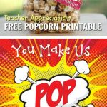 Caramel Popcorn | Recipe | Gift Ideas | Pinterest | Teacher   Free Popcorn Teacher Appreciation Printable