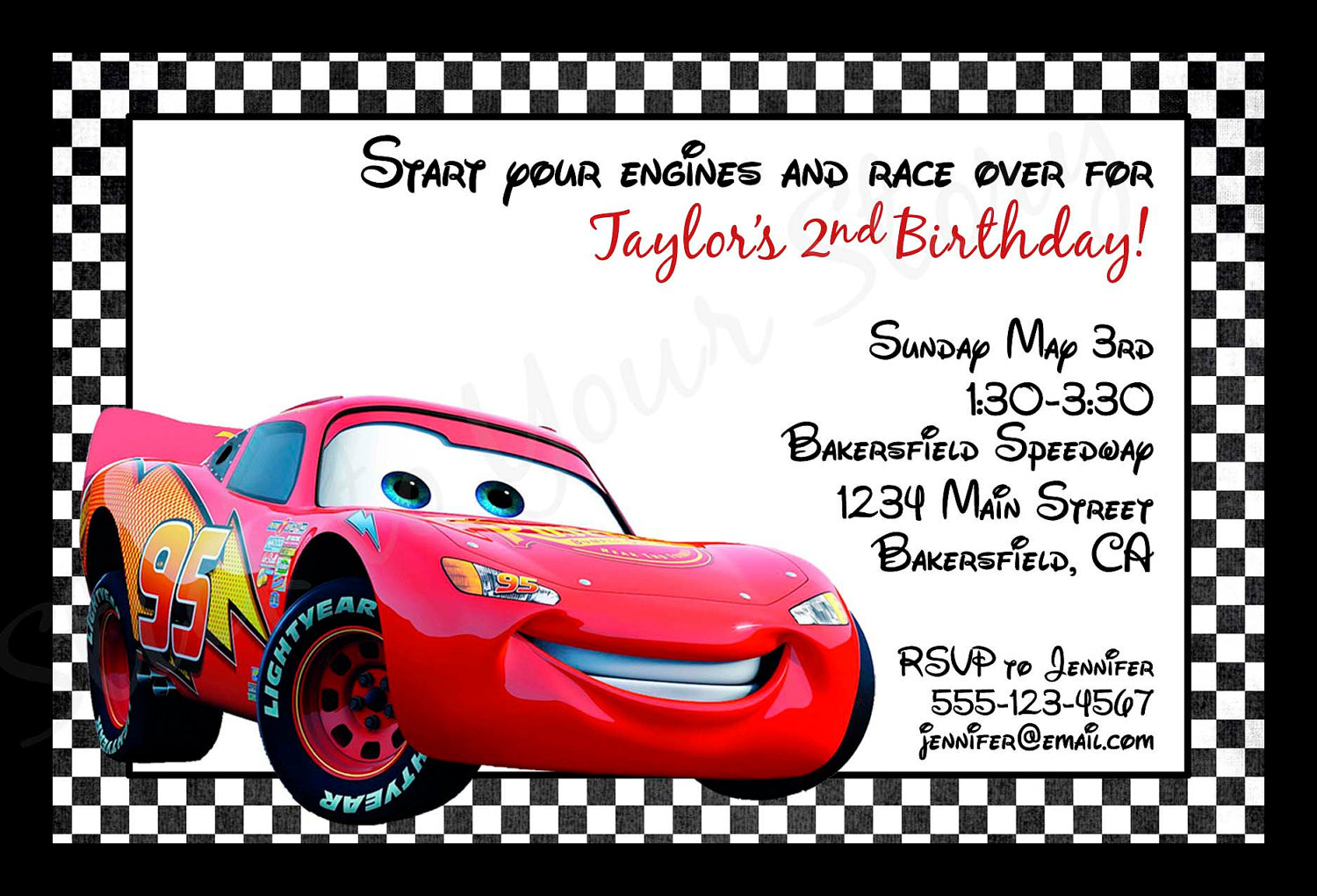 Cars Birthday Invitations Printable — Birthday Invitation Examples - Free Printable Birthday Invitations Cars Theme