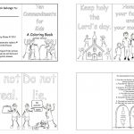 Catholic Ten Commandments Coloring Pages Printable | Coloring Book   Free Catholic Ten Commandments Printable
