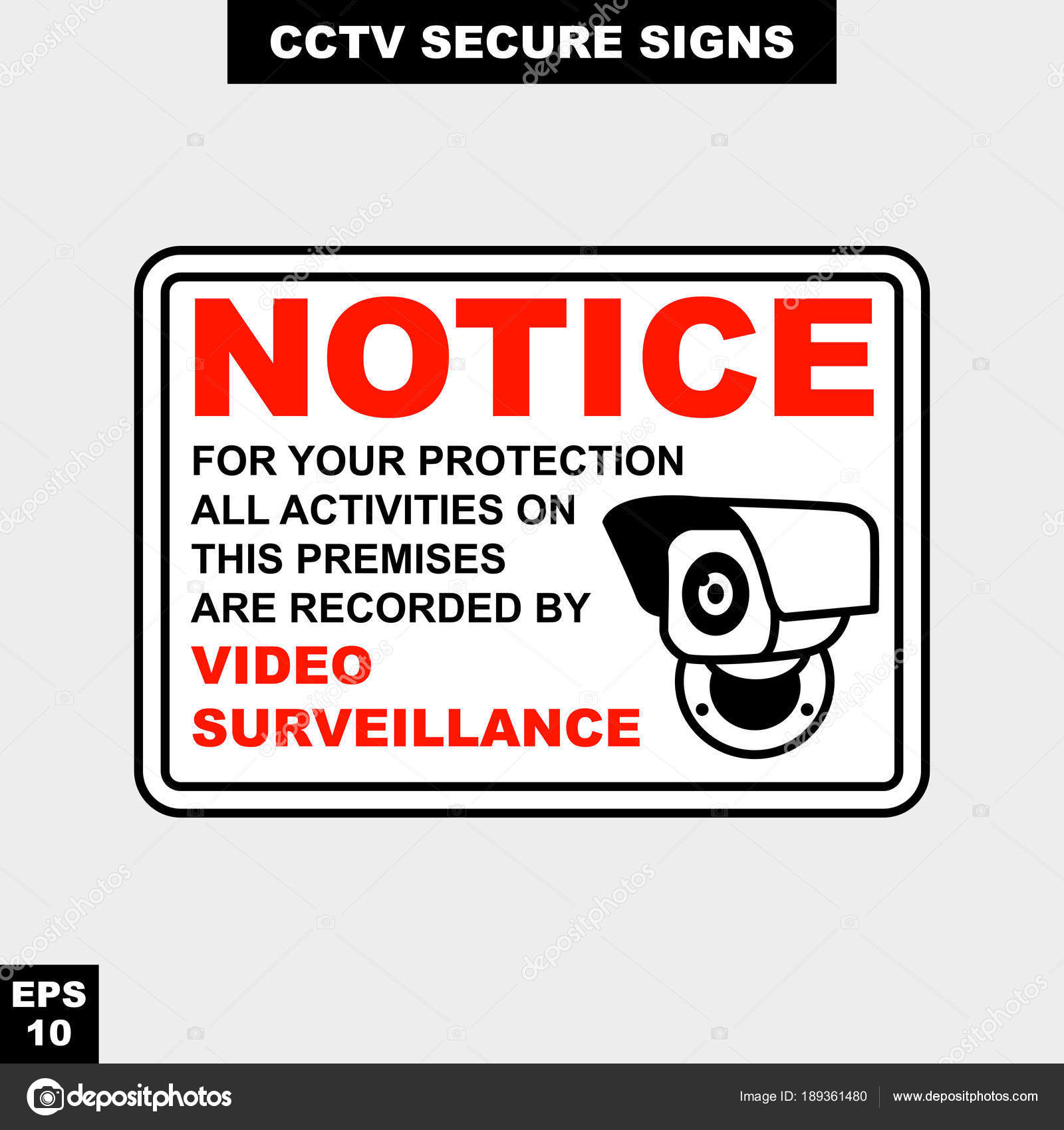 Printable Video Surveillance Signs Free - Free Printable