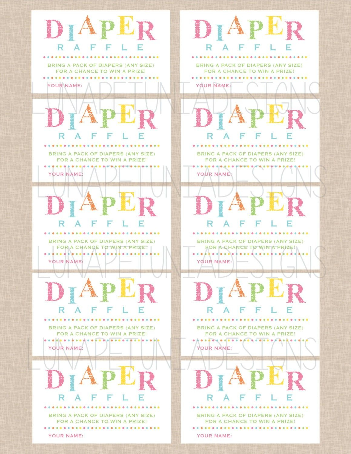 Charming Decoration Printable Diaper Raffle Tickets For Baby Boy - Free Printable Diaper Raffle Tickets For Boy Baby Shower