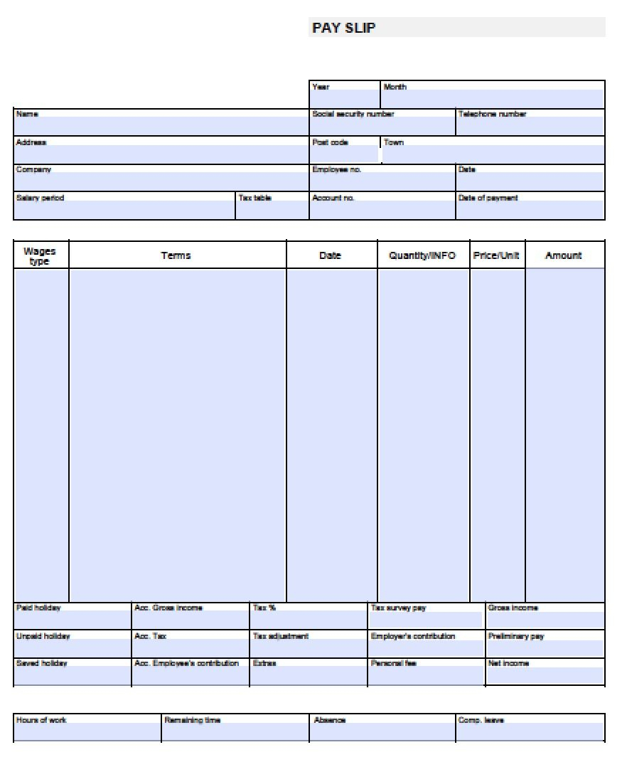 Check Stub Template Free | Pay Stub Template Free Blank-Usa-Pay-Stub - Printable Pay Stub Template Free