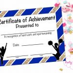 Cheerleading Certificate Cheerleading Award Cheerleading | Etsy   Free Printable Cheerleading Certificates