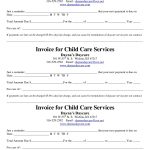 Child Care Receipt/invoice | Jordi Preschool   Free Printable Daycare Receipts