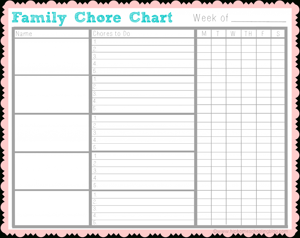 Chores For Kids: Get Kids Helping With My Free Chore Chart - Free Printable Chore Charts For Multiple Children