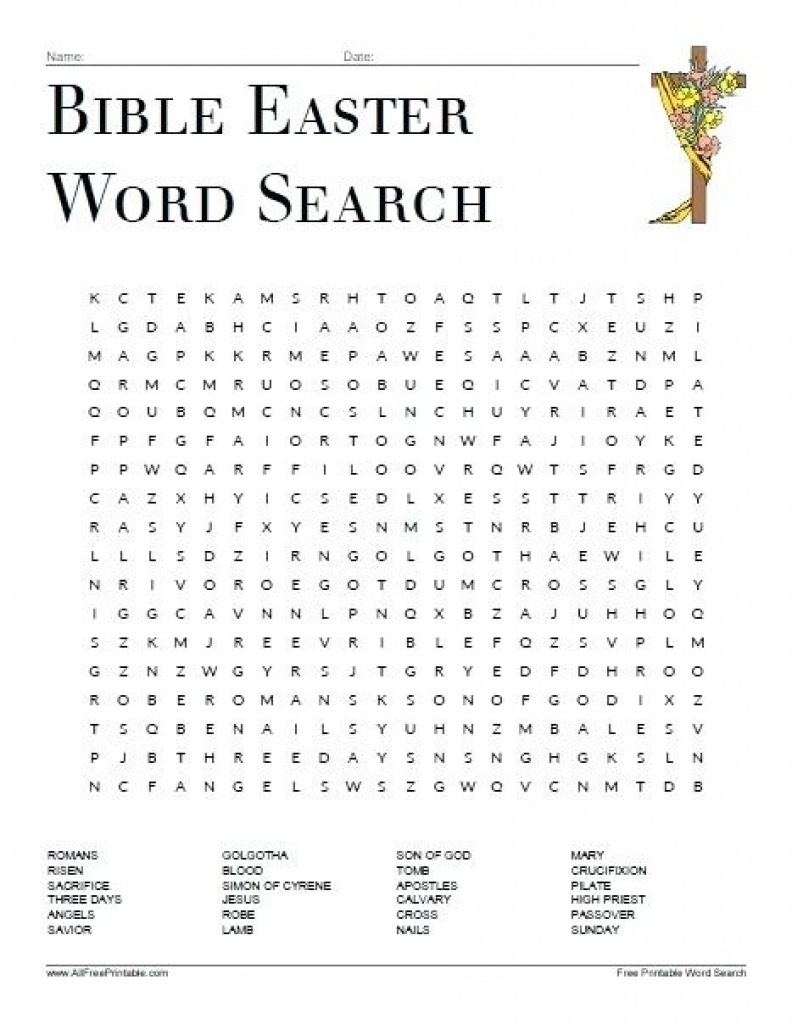 Christian Word Search Printable Free Bible Easter – Midcitywest - Free Printable Religious Easter Word Searches