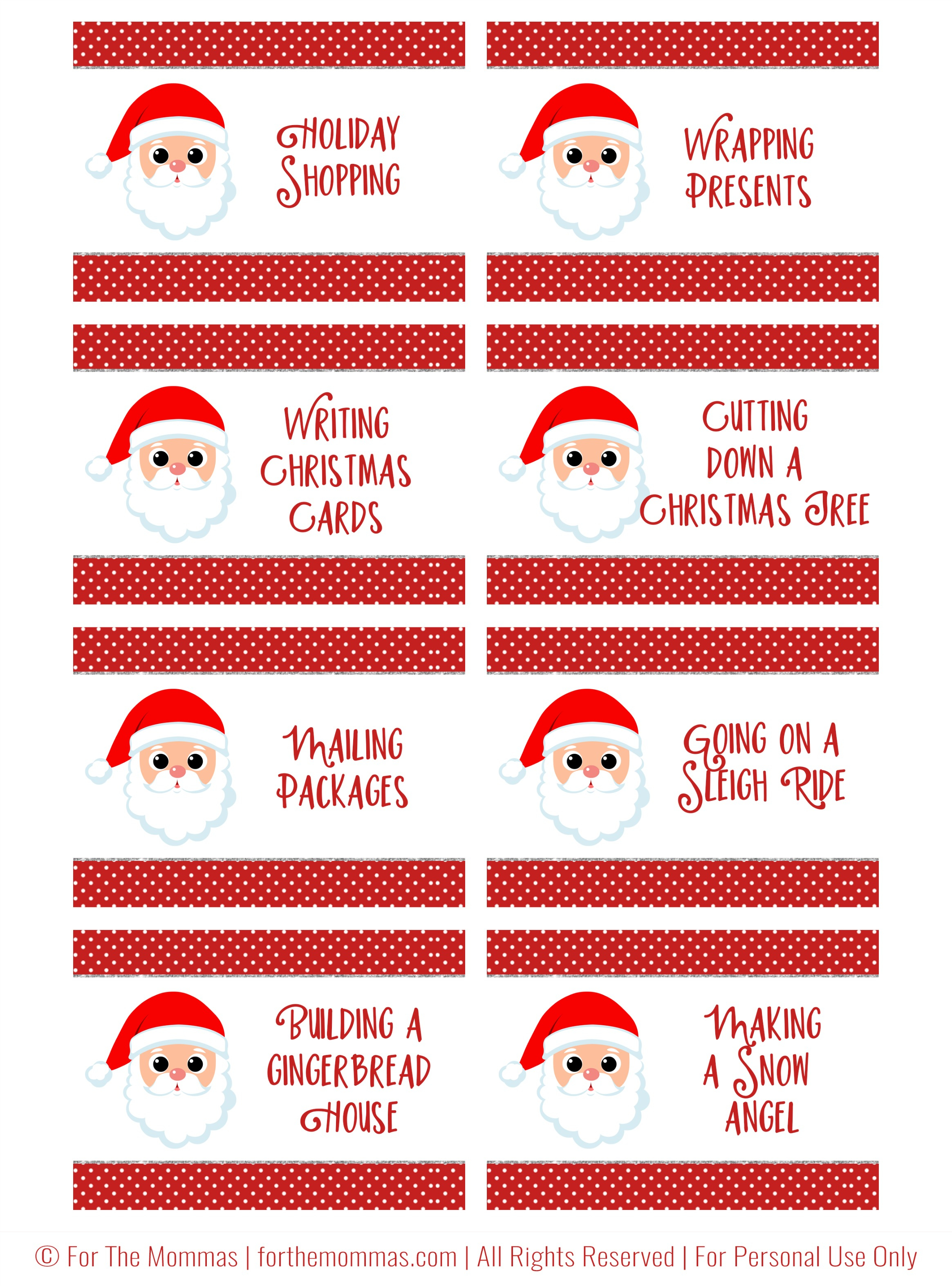 Christmas Charades Free Printable - Start A New Holiday Tradition - Ftm - Free Printable Charades Cards